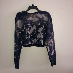 Bleached cropped sweatshirt